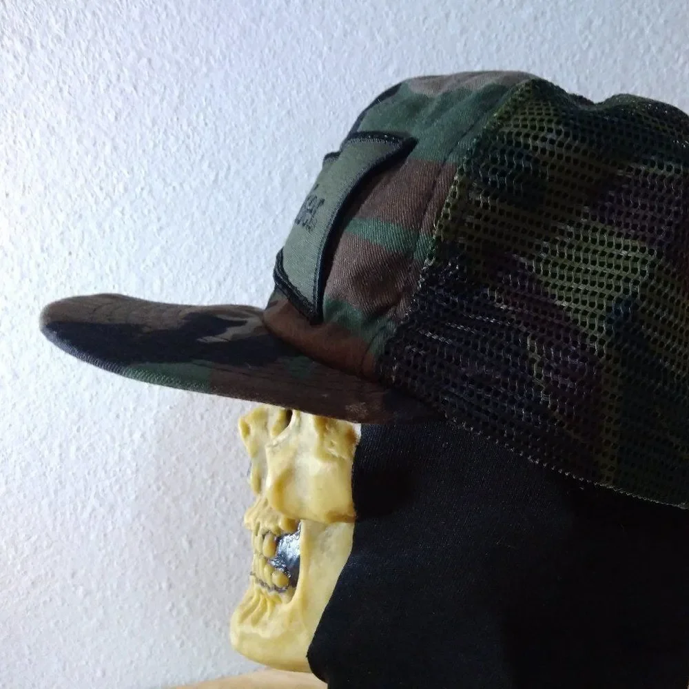 Vintage Budweiser Camouflage Patch Trucker Hat